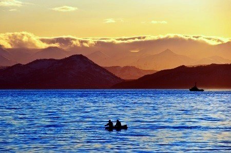 Bateau, vélo, couleurs, calme Bateau - vélo en Croatie (Vidas)